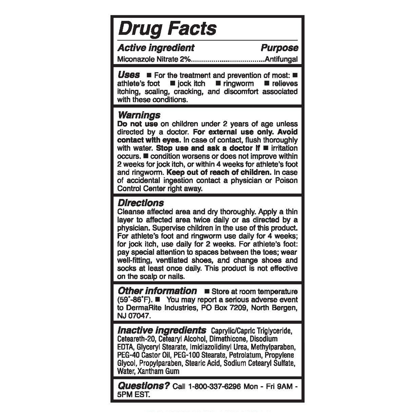 CREAM, DERMAFUNGAL 5GM (144/BX)