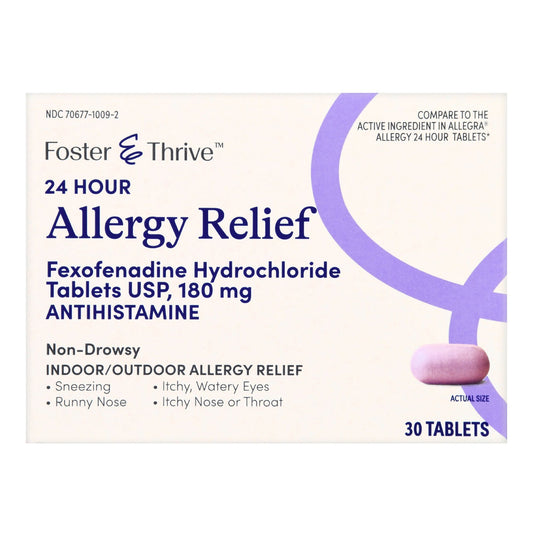 FEXOFENADINE, TAB FT SM 180MG (30/BX)