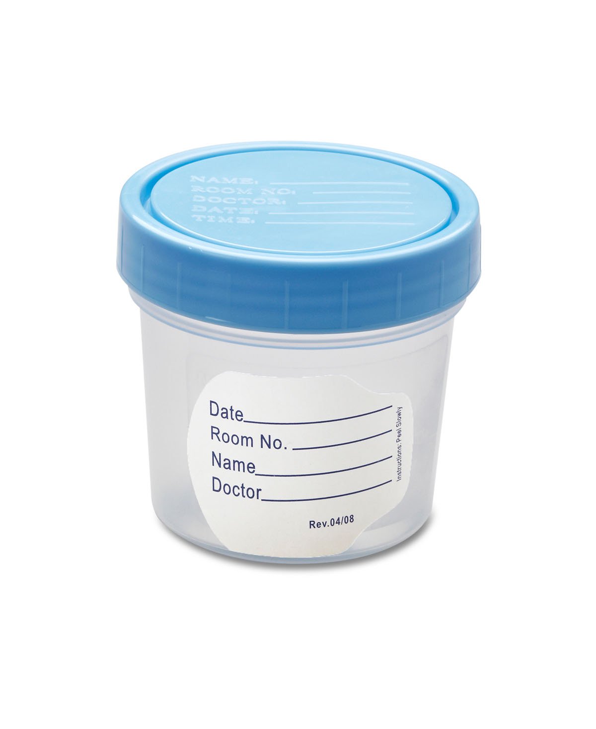 CONTAINER, SPCMN W/LID STR 4OZ(100/CS)