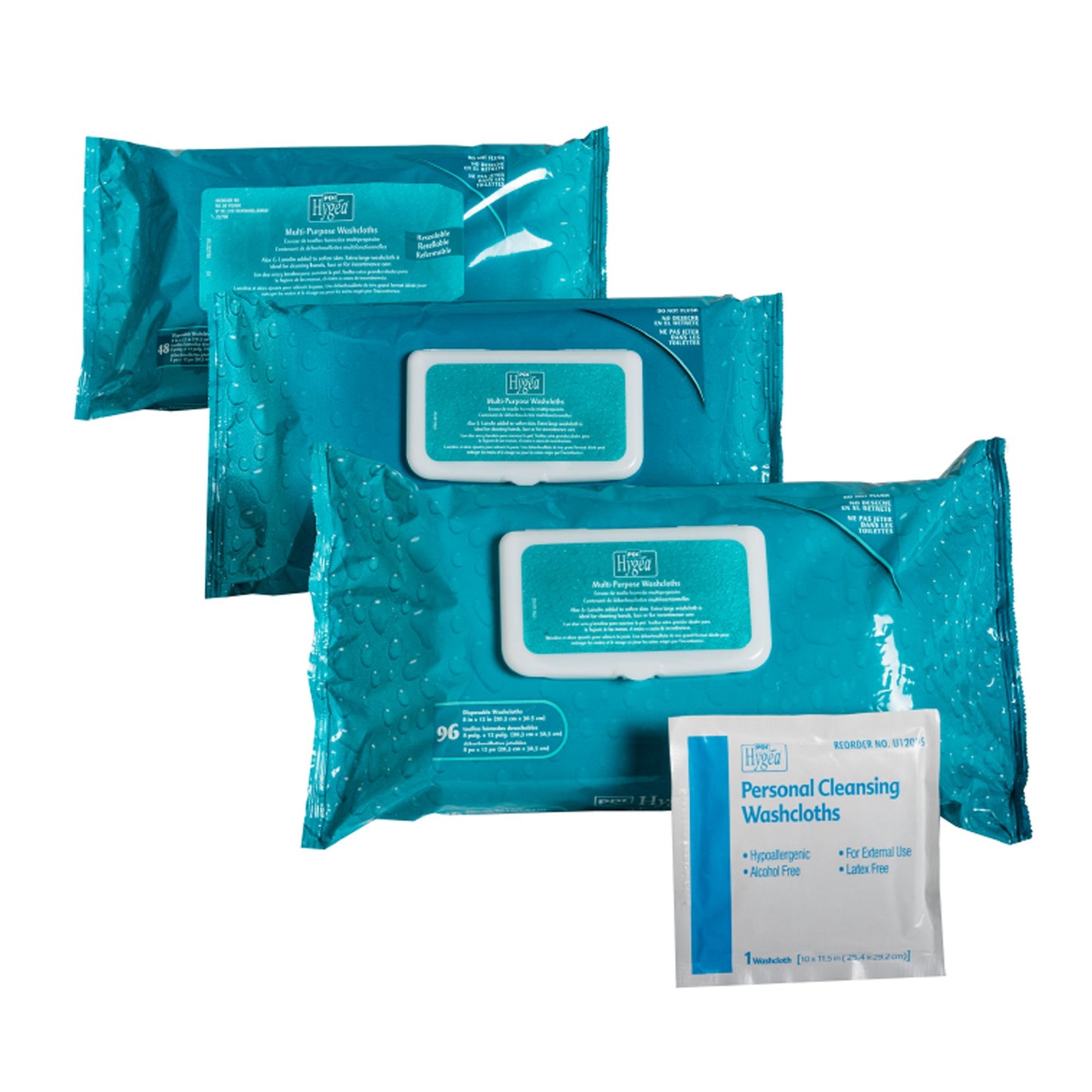 TOWELETTE, HYGEA RESEAL SFT PK(48/BX 12BX/CS)