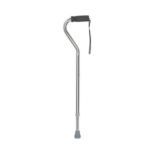 CANE, OFFSET ALUM SILVER (6/CS)