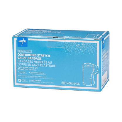 GAUZE, SOFTFORM ROLL STR LF 2"X75" (12/BX 8BX/CS)