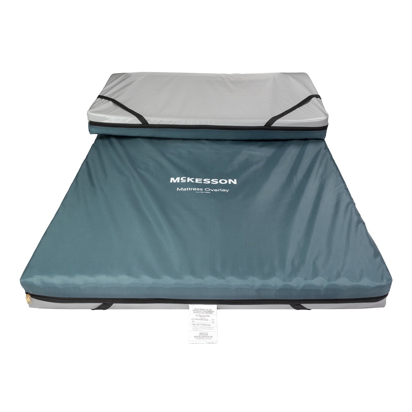 OVERLAY, MATTRESS GEL/FOAM 300LB CAP BLU 76"X34"X3.5" (1/CS)