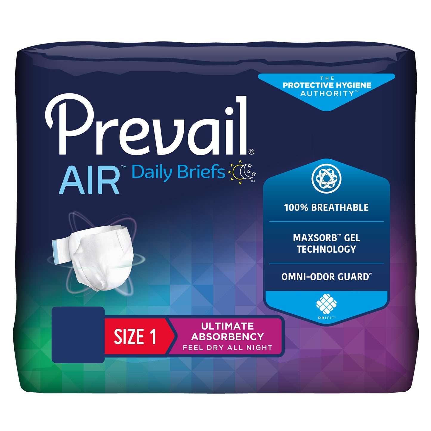 BRIEF, PREVAIL AIR MED (20/PK 4PK/CS)