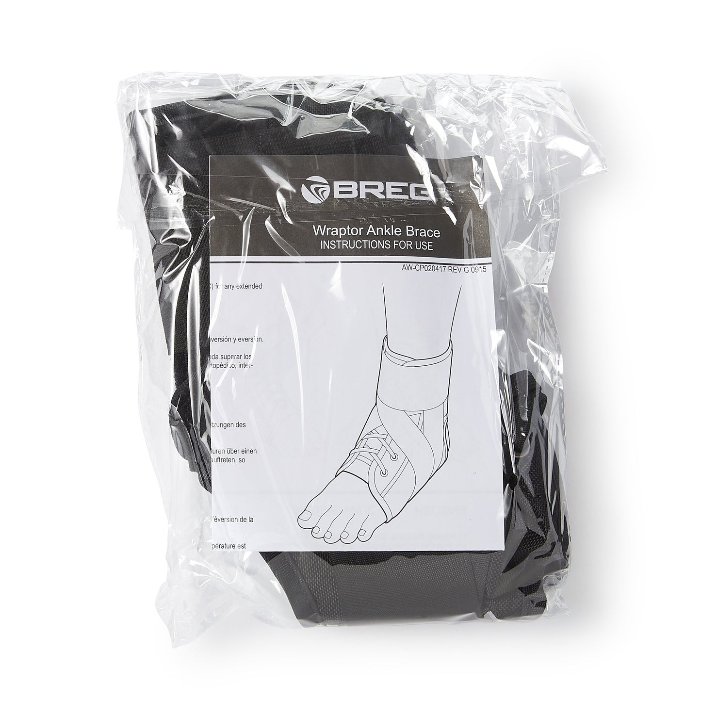 ANKLE BRACE STAB WHT MED MEDIUM W/SPEED LACERS