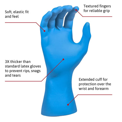 GLOVE, EXAM LTX LG N/S EXTCF (50/BX 10BX/CS)