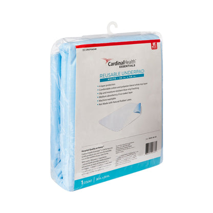 UNDERPAD, BED WATERPRF PVC BCKBLU/WHT 36"X54" (10/CS)