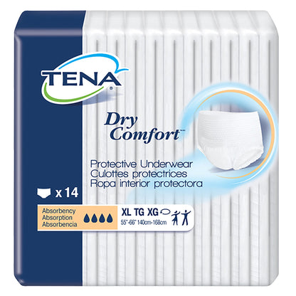 UNDERWEAR, TENA DRY COMFORT XLG (14/PK 4PK/CS)