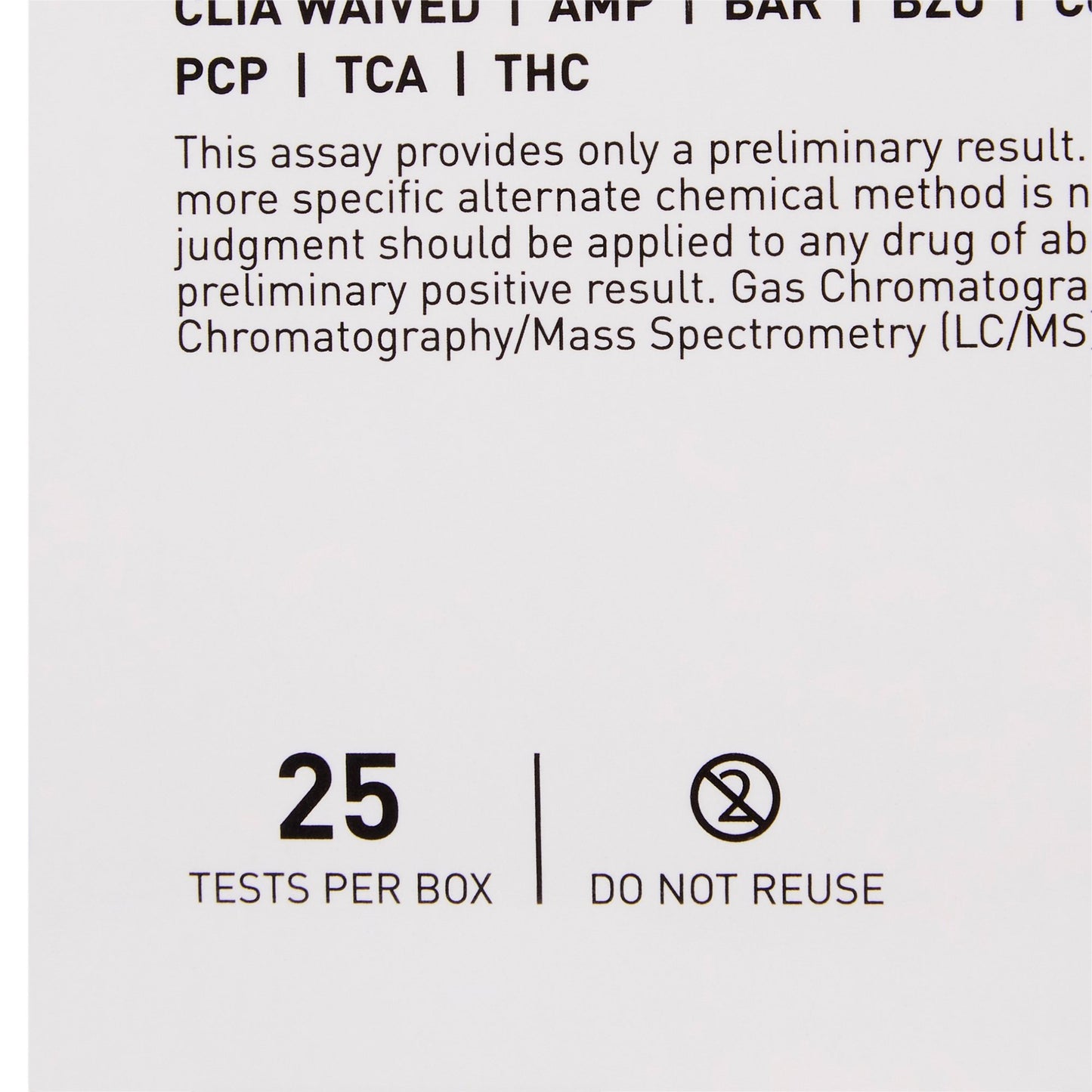 TEST KIT, DRUG DIPCARD 10PANELWAIVED (25/BX 20BX/CS)