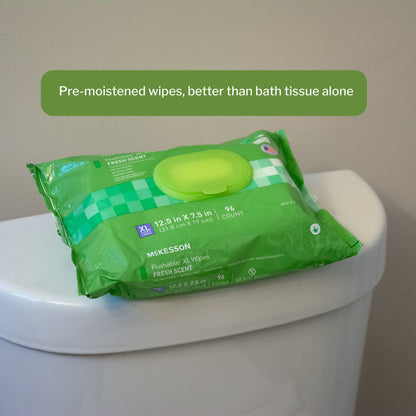 WIPE, WET FLUSHABLE XL SCENTEDSFT PK W/LID (96/PK 6PK/CS)