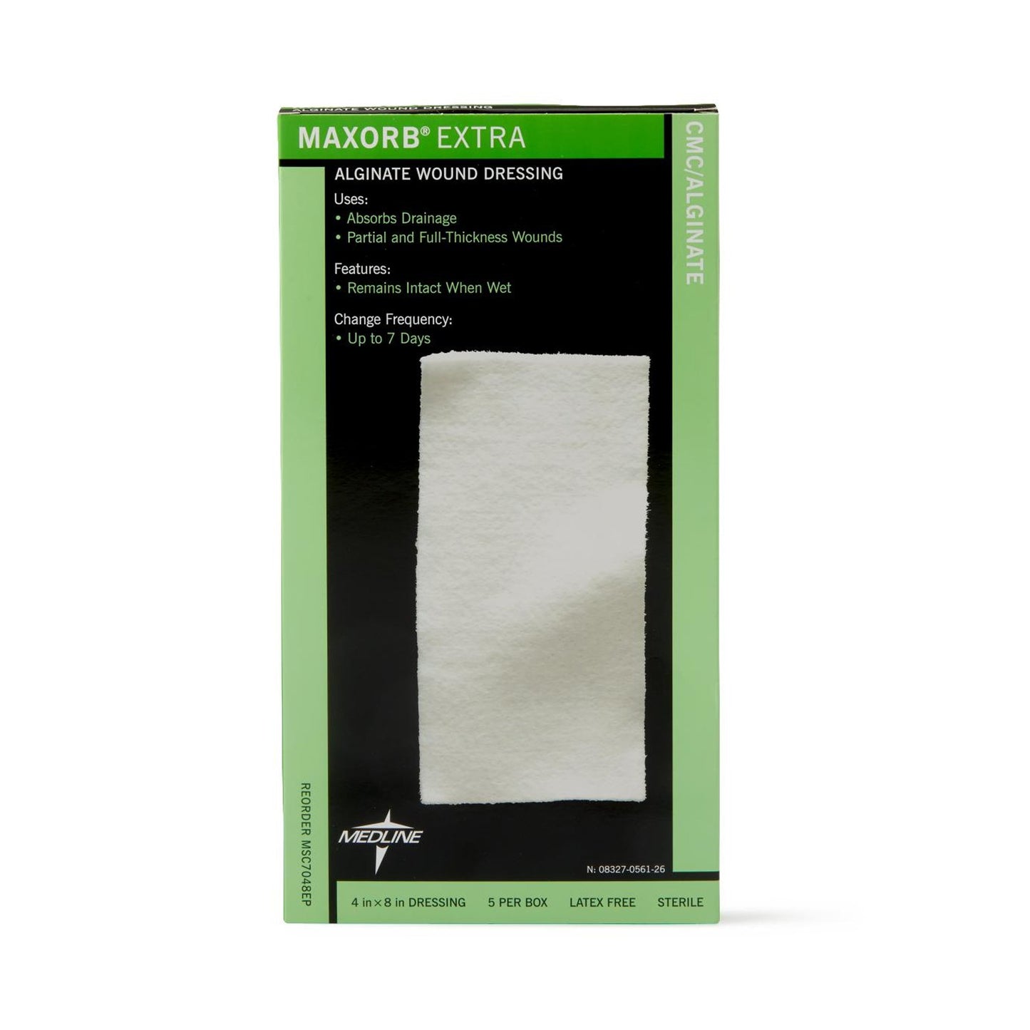 DRESSING, MAXORB X ALGINATE CAL 4X8 (5/BX 10BX/CS)