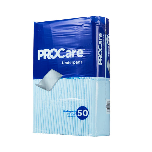 UNDERPAD, INCONT PROCARE DISP 21"X34" (50/BG 3BG/CS)