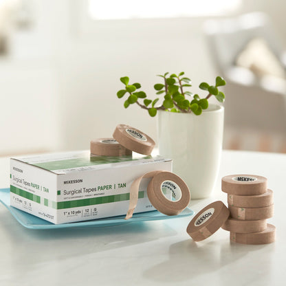 TAPE, ADHSV PAPER BRN 1/2"X10YDS (24RL/BX 12BX/CS)