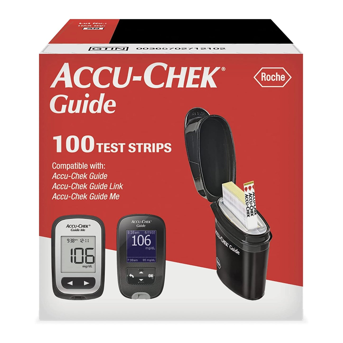 TEST STRIP, BLD GLUC ACCU-CHEKGUIDE/GUIDE ME METER (100/BX