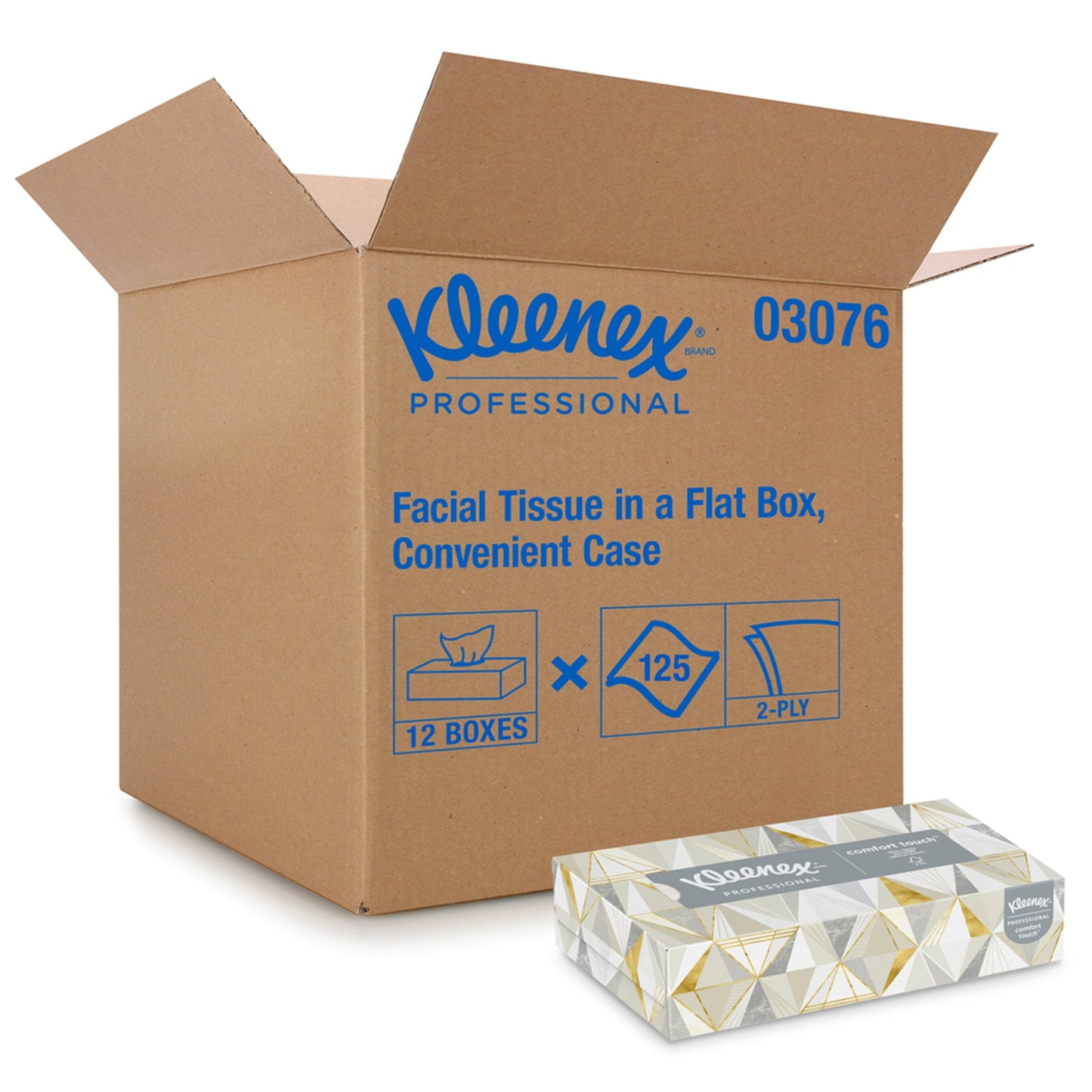TISSUE, FACIAL KLEENEX (125/BX 12/BX/CS)