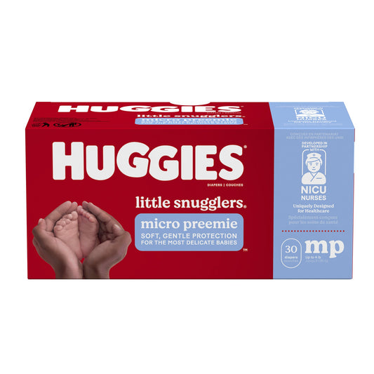 DIAPER, HUGGIES LITTLE SNUGGLERS PREEMIE (30/PK 8PK/CS)