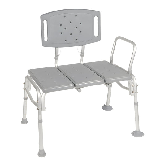 BENCH, TRANSFER W/BACK ALUMINUM FRAME 500LB