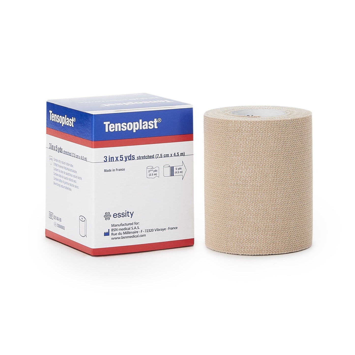 BANDAGE, ELAS ADHSV TENSOPLASTBGE 3"X5YDS (36RL/C