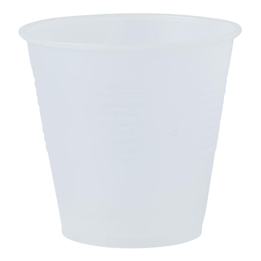 CUP, PLAS TRANSLUCENT 5OZ (100/BG 25BG/CS)
