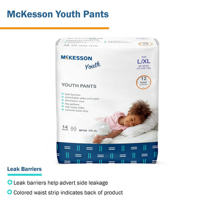 UNDERWEAR, PULL-ON YOUTH LG/XLG 60-125LB (14/BG 4BG/CS)