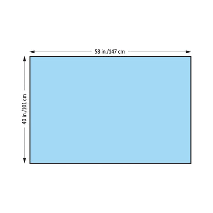 DRAPE, SURGICAL HALF BASIC STR40"X58" (60/CS)