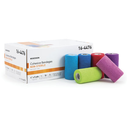 BANDAGE,COHESIVE COLOR PACK 4"(18RL/CS)