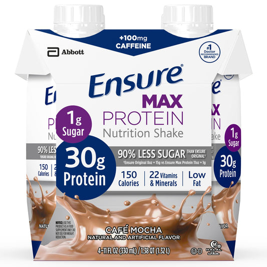 ENSURE, MAX PROTEIN RTD CAFE MOCHA 330ML (4/PK 3PK/CS)