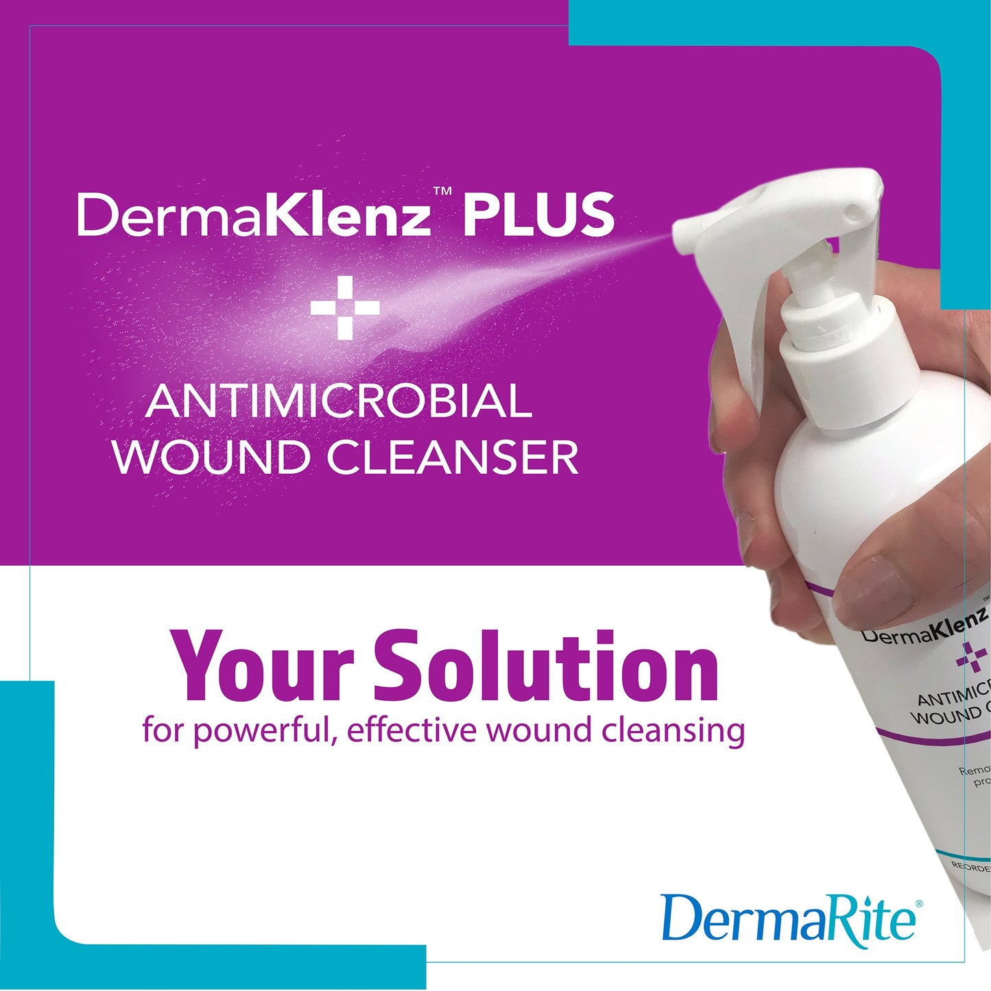CLEANSER, WND DERMAKLENZ SPR ANTIM 8OZ (6/CS)