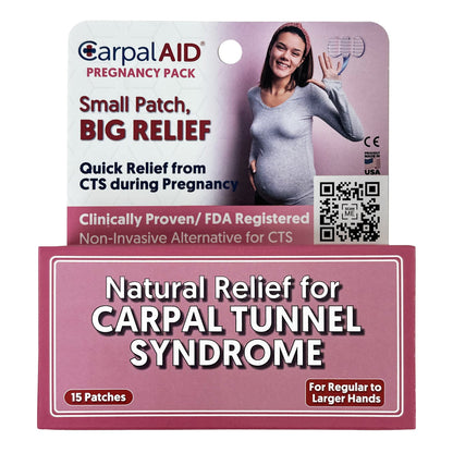PATCH, HAND CARPAL AID PATCH PREGNANCY PK LG (15/PK 48PK/CS)