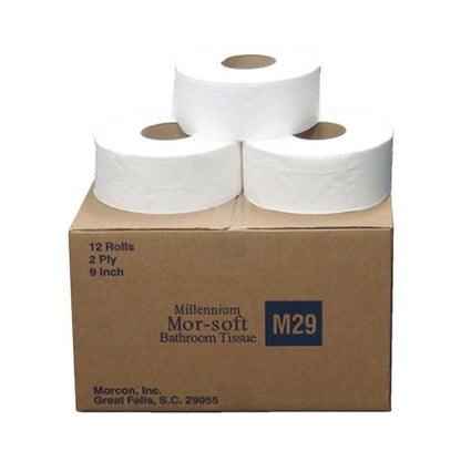 TISSUE, BATH MORSOFT 2PLY JUMBO WHT 9"X700' (12/CS)