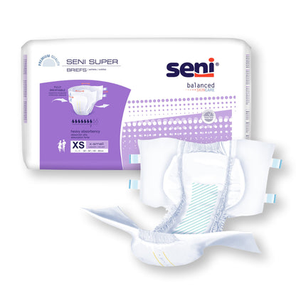 BRIEF, INCONT SENI SUPER XSM 16"-24" (25/PK 3PK/CS)