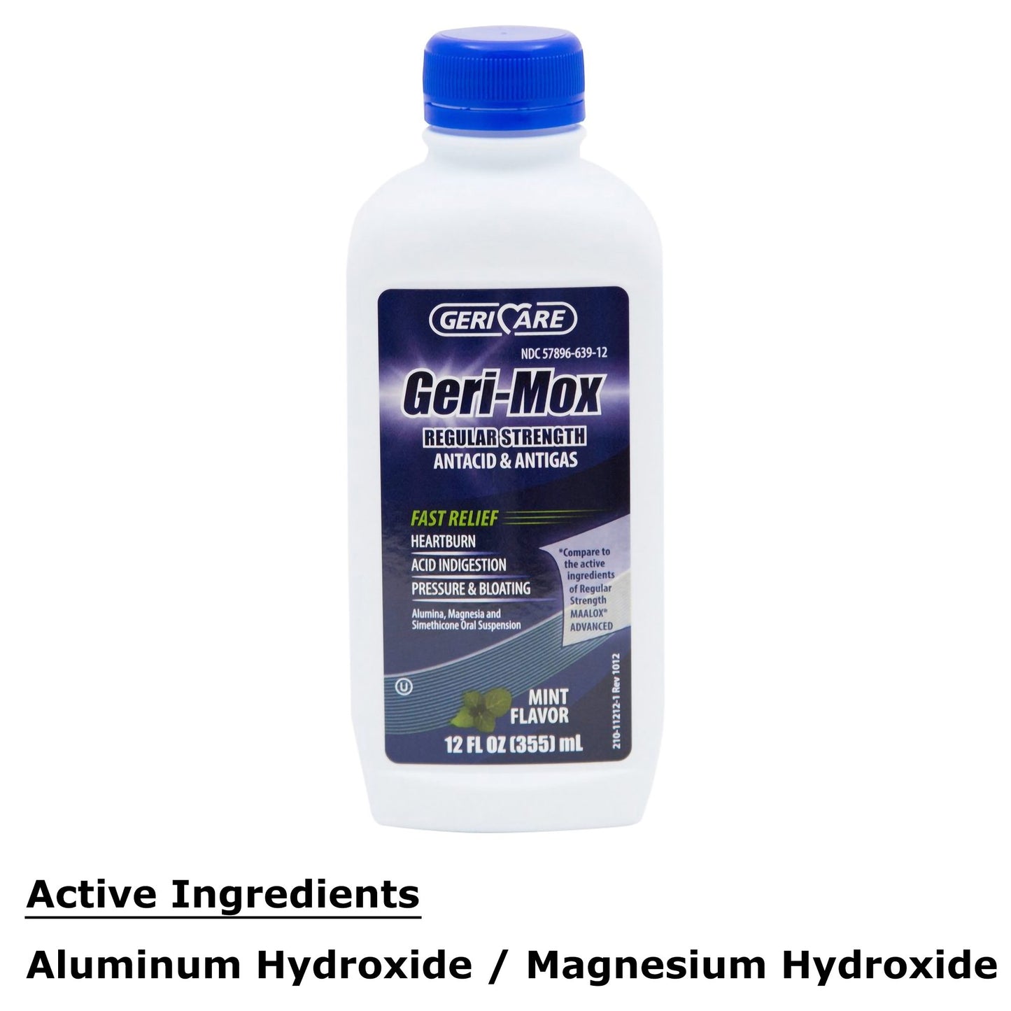 ANTACID, LIQ GERI-MOX ANTIGAS REG STRNTH MINT 12OZ (12/CS)