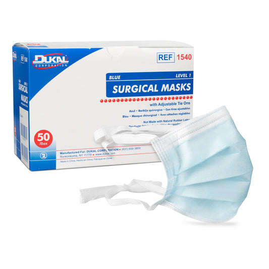 MASK, SURG TIES ASTM1 (50/BX 6BX/CS)