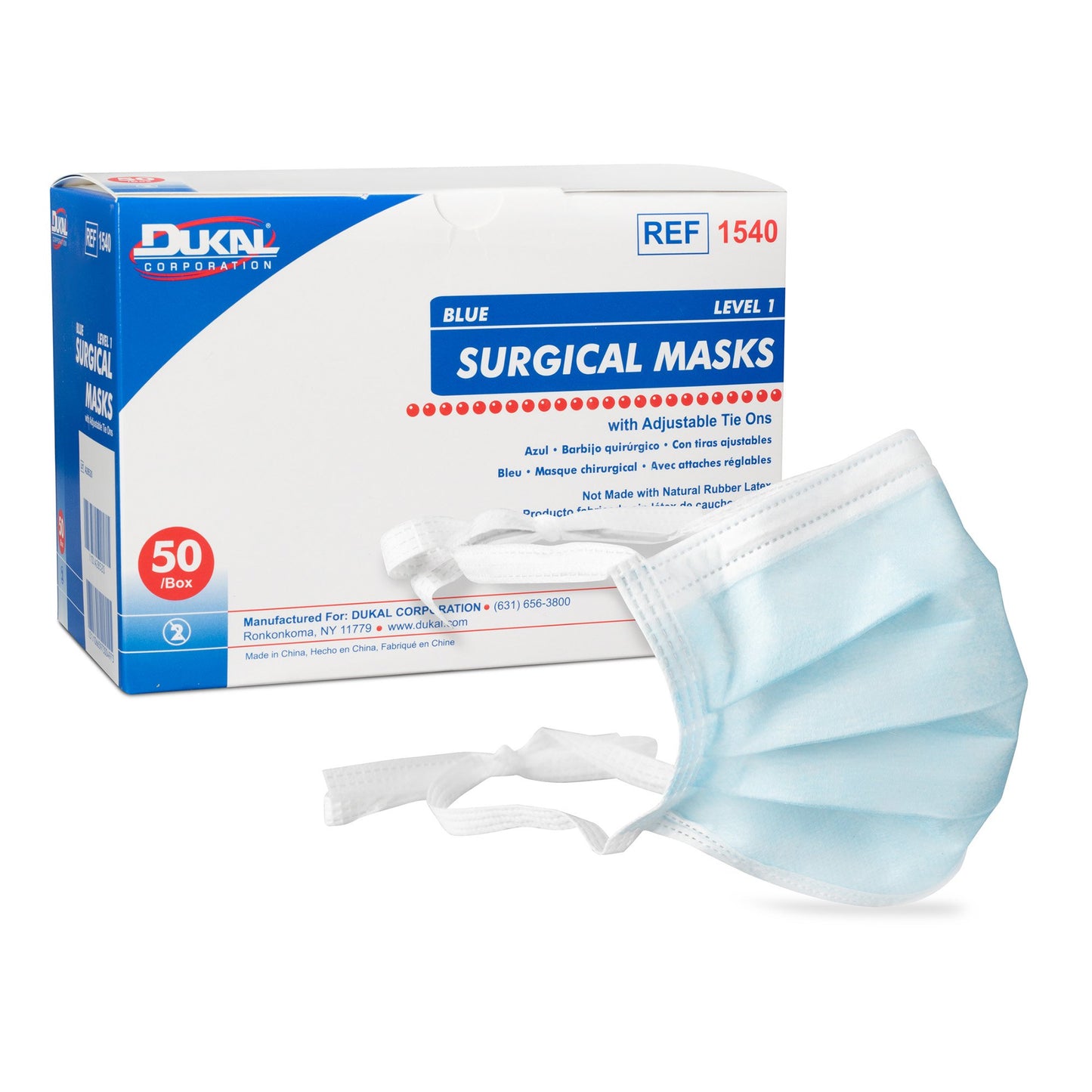 MASK, SURG TIES ASTM1 (50/BX 6BX/CS)