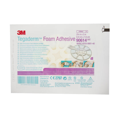 DRESSING, TEGADERM FOAM OVL 2 3/4"X3" (10/BX 4BX/C 3M
