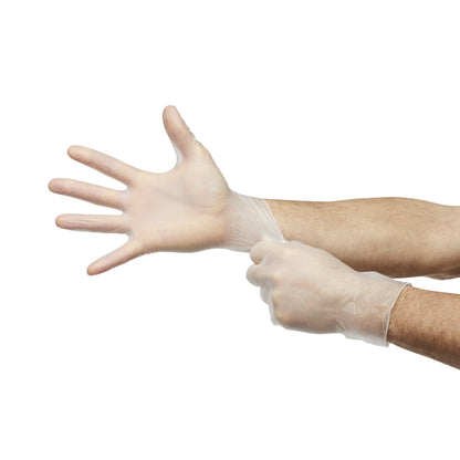 GLOVE, EXAM VNYL MED N/S (50/BX 20BX/CS)