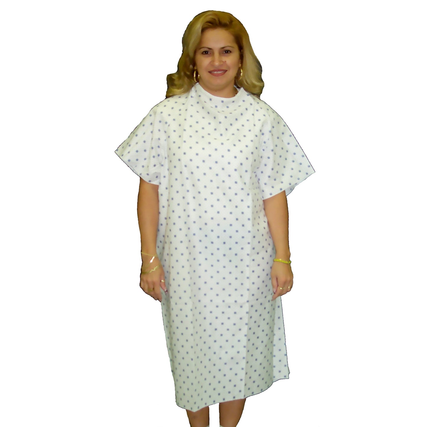GOWN, PT UNISEX TIE BCK COTTON(12/DZ)