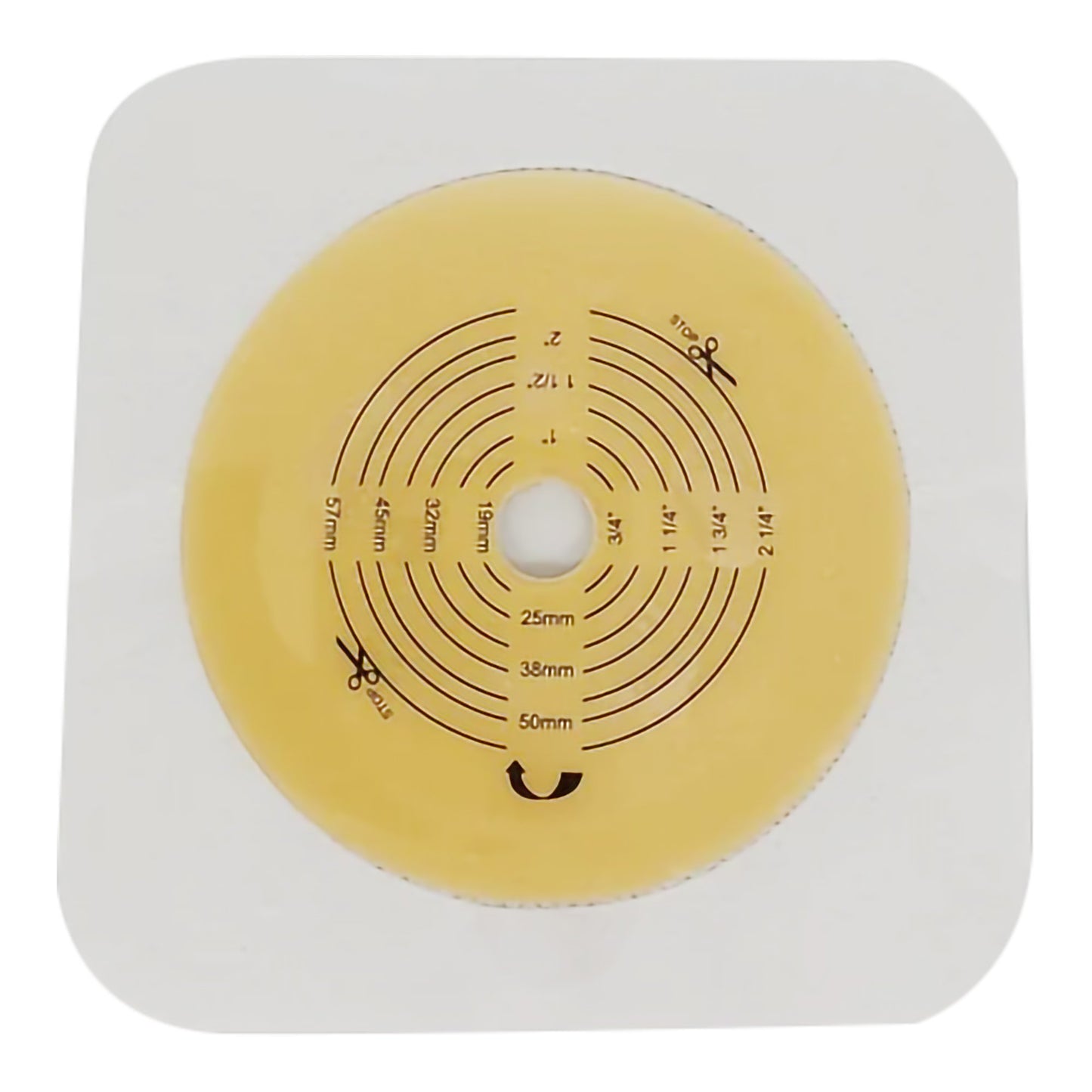 WAFER, OSTOMY 2PC STD TAPE COLLAR WHT 2 3/4" (10/BX 8BX/CS)