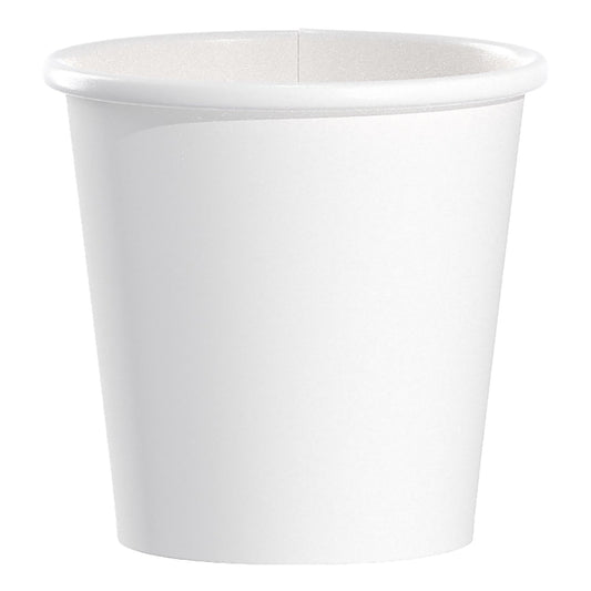 CUP, PAPER HOT WHT 4OZ (50/SL 20SL/CS)