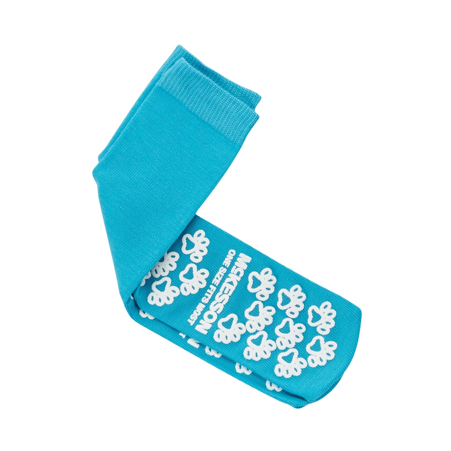 SLIPPER, PAW PRNT TEAL 1 SZ LF(96PR/CS) MGM40