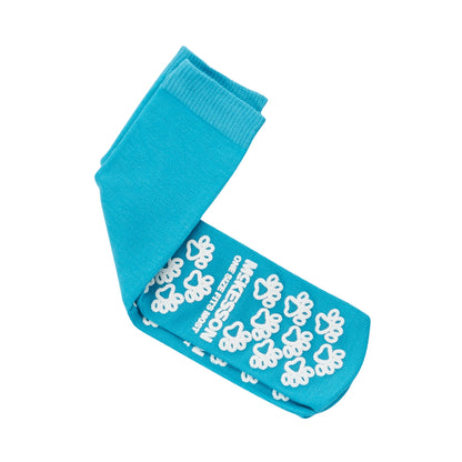 SLIPPER, PAW PRNT TEAL 1 SZ LF(96PR/CS) MGM40