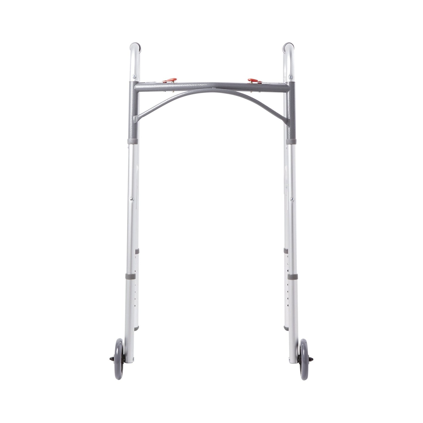 WALKER, FOLDING ALUM W/WHEELS ADLT 350LB