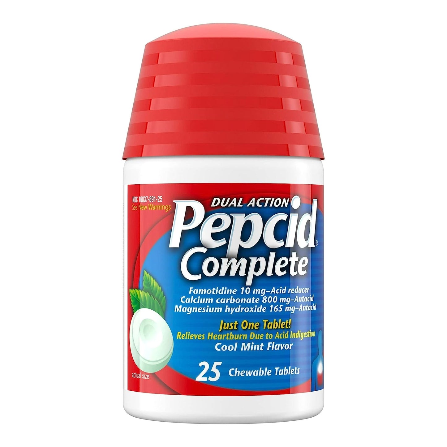 PEPCID COMPLETE, TAB CHEW COOLMINT (25/BT)