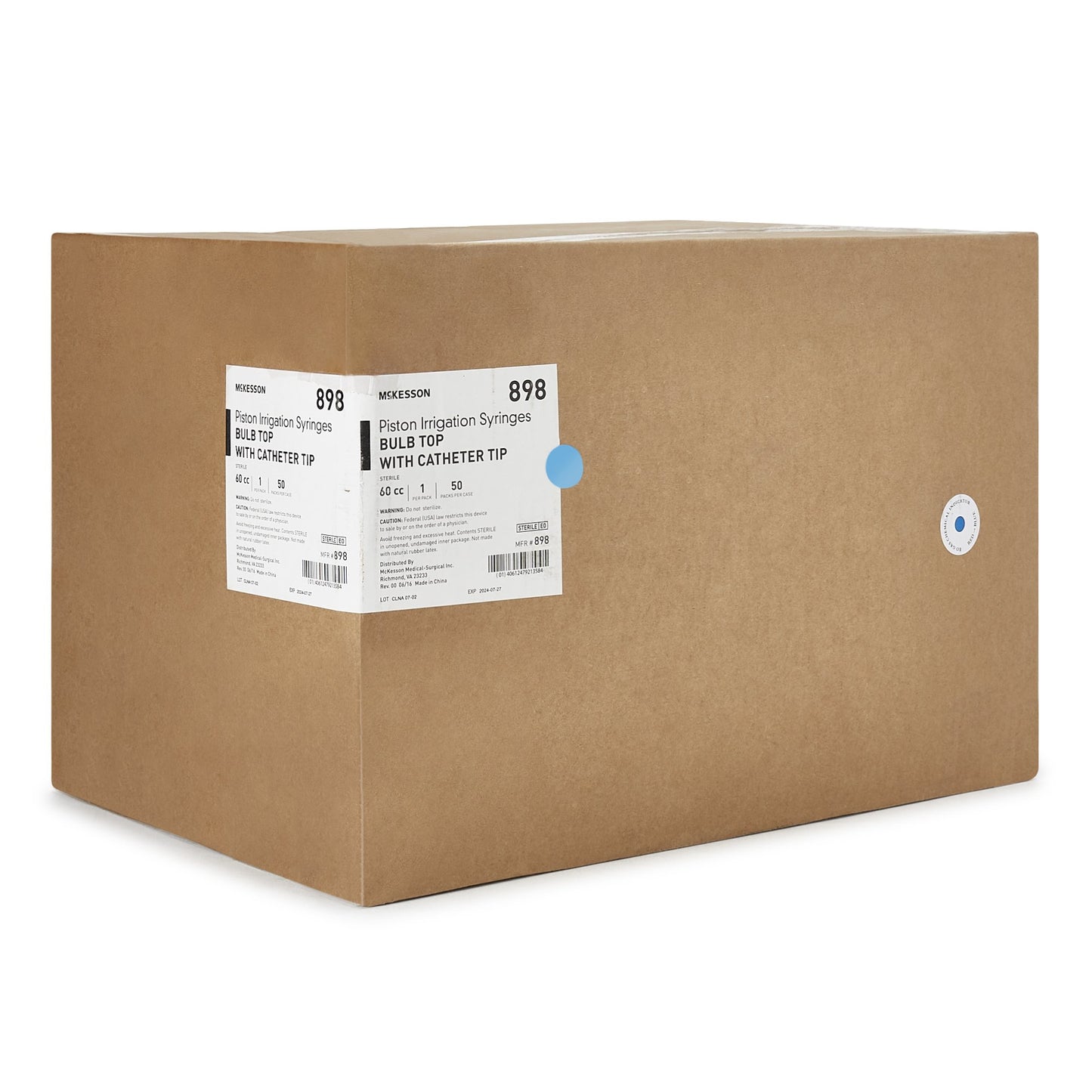 SYRINGE, BULB TOP W/CATH TIP PEEL OPEN POUCH 60CC (50/CS)