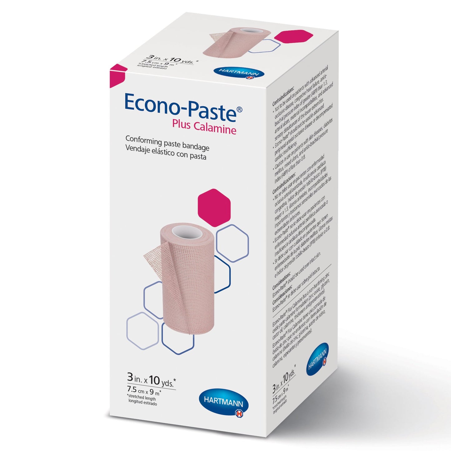BANDAGE, ECONO-PASTE+ CALAMINE3"X10YD (1/BX 12BX/CS)