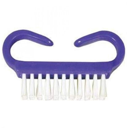 BRUSH, NAIL NYLON BRISTLE PURP/WHT (50/BX)
