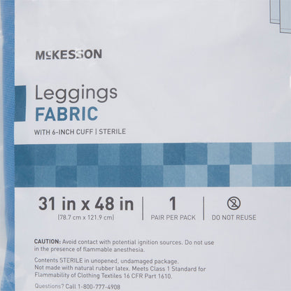 DRAPE, SURGICAL GYN LEGGINGS STR FABRIC 31"X48" (30/CS)
