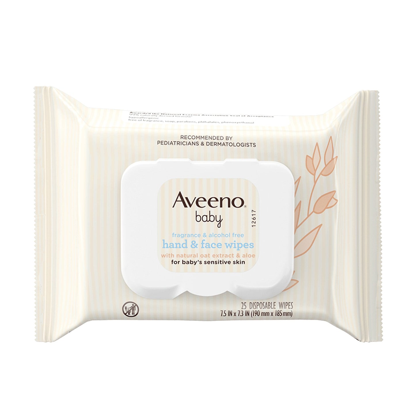 AVEENO, WIPES BABY HAND & FACE(25/PK)