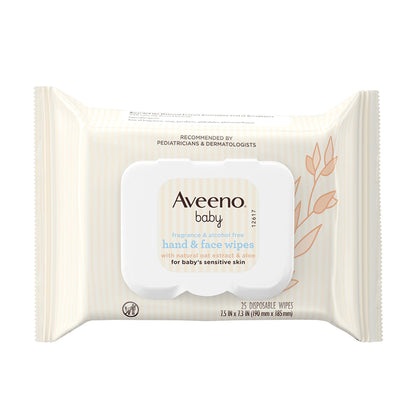 AVEENO, WIPES BABY HAND & FACE(25/PK)