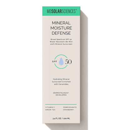 SUNSCREEN, SPF 50 MIN MOISTUREDEFENSE 3.4OZ (6/PK 8PK/CS)